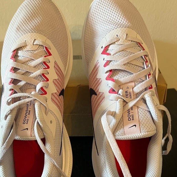 NIKE DOWNSHIFTER WOMEN SIZE 10NEW PINK AND BLACKENED BLUE RUNNING SHOES - Picture 5 of 11